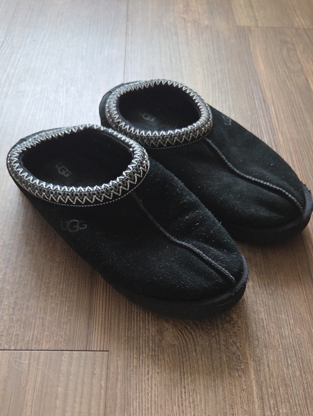UGG Black Slip-On Cozy Slippers